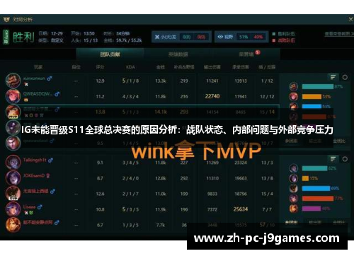 IG未能晋级S11全球总决赛的原因分析：战队状态、内部问题与外部竞争压力